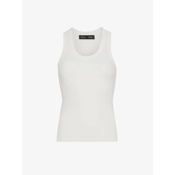 Proenza Schouler Rib Knit Tank Top in White L - Picture 4 of 4